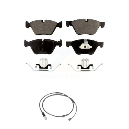 Front Semi-Metallic Disc Brake Pads And Wear Sensors Kit For BMW 528i KPW-100713