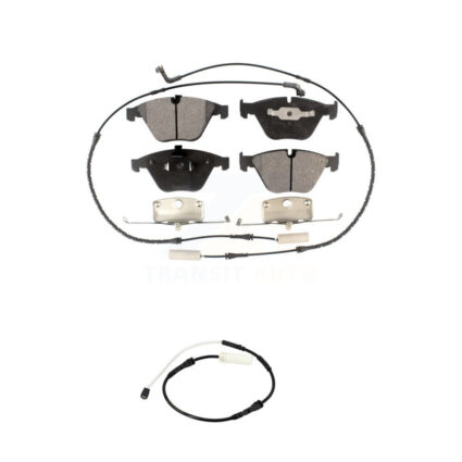 Front Semi-Metallic Brake Pad & Extra Wear Sensor Kit For BMW 328i xDrive 335i 335is 335d KPW-100723