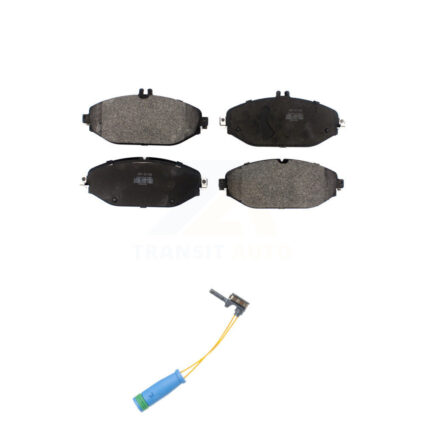 Front Semi-Metallic Disc Brake Pads And Wear Sensors Kit For Mercedes-Benz C300 KPW-100740