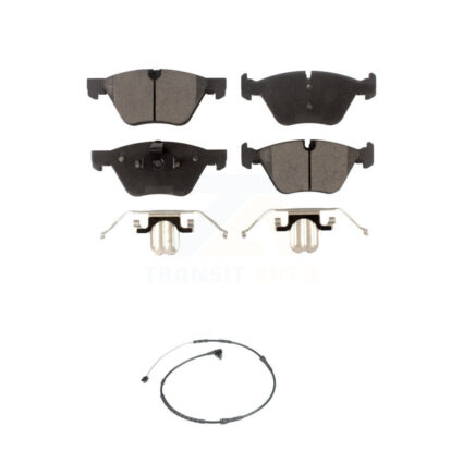 Front Semi-Metallic Disc Brake Pads And Wear Sensors Kit For BMW Z4 KPW-100743