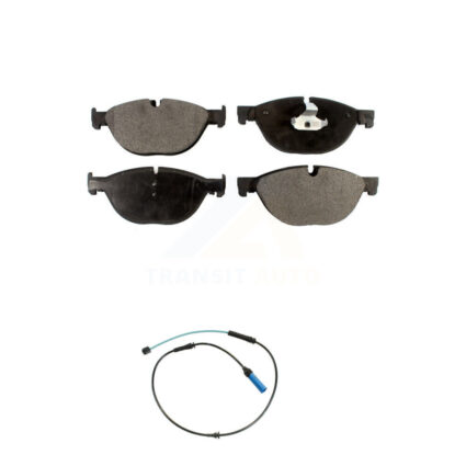 Front Semi-Metallic Disc Brake Pads And Wear Sensors Kit For 2015 BMW 750Li 750i KPW-100760