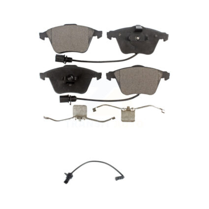 Front Semi-Metallic Disc Brake Pads And Extra Wear Sensors Kit For 2011 Audi A6 KPW-100763