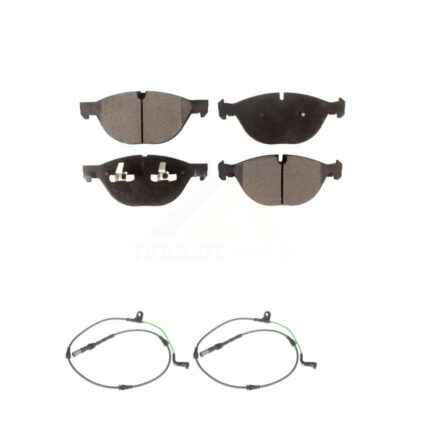 Front Semi-Metallic Disc Brake Pads And Wear Sensors Kit For BMW X6 xDrive50i with 4.4L KPW-100767