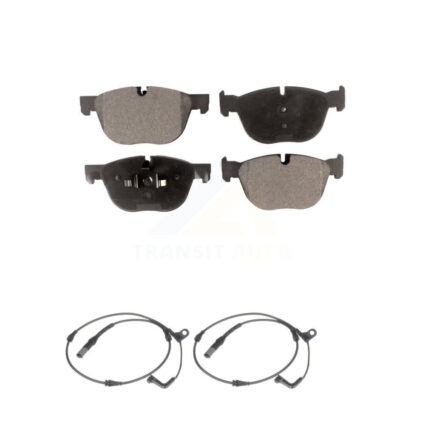 Front Semi-Metallic Disc Brake Pads And Wear Sensors Kit For BMW X5 X6 KPW-100768