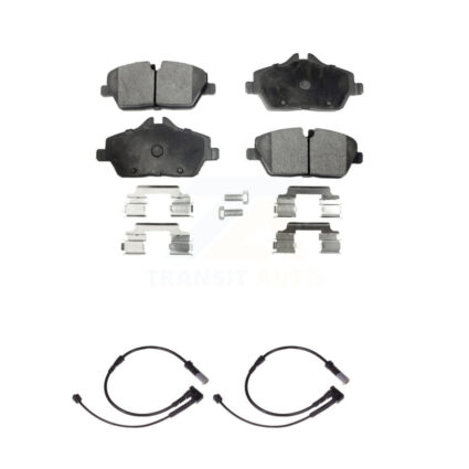 Front Semi-Metallic Disc Brake Pads And Wear Sensors Kit For Mini Cooper KPW-100775