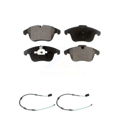 Front Semi-Metallic Brake Pads Wear Sensor Kit For 13-15 Jaguar XF with 356mm Rotor KPW-100785