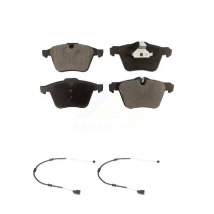 Front Semi-Metallic Disc Brake Pads And Wear Sensors Kit For Jaguar XJ F-Type XK KPW-100786