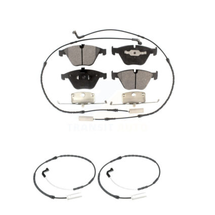 Front Semi-Metallic Disc Brake Pads & Extra Wear Sensor Kit For BMW 328i xDrive 335i 3.0L KPW-100789