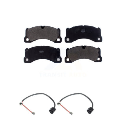 Front Semi-Metallic Disc Brake Pads And Wear Sensors Kit For Porsche Cayenne Panamera KPW-100792
