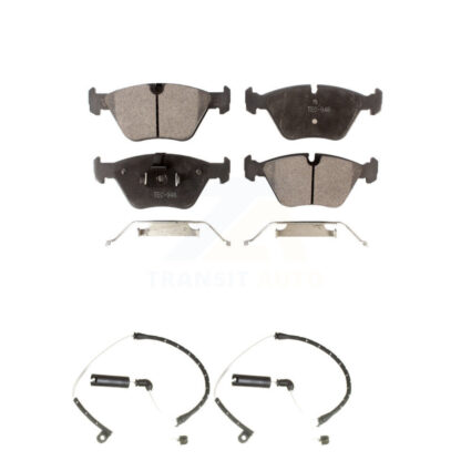 Front Semi-Metallic Disc Brake Pads And Wear Sensors Kit For BMW Z4 KPW-100807