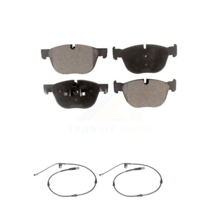 Front Semi-Metallic Disc Brake Pads And Wear Sensors Kit For BMW X5 X6 KPW-100822