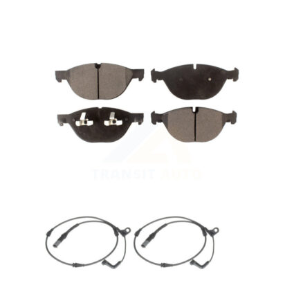 Front Semi-Metallic Disc Brake Pads And Wear Sensors Kit For 2009 BMW X6 xDrive50i KPW-100826
