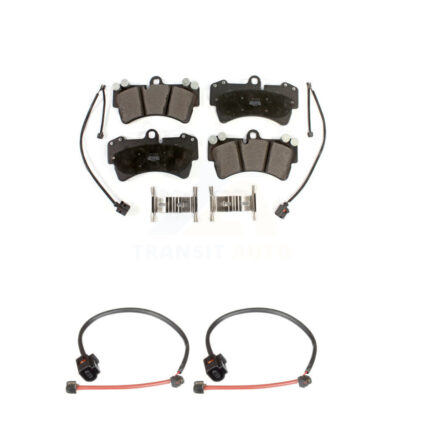Front Semi-Metallic Disc Brake Pads And Extra Wear Sensors Kit For Porsche Cayenne KPW-100829