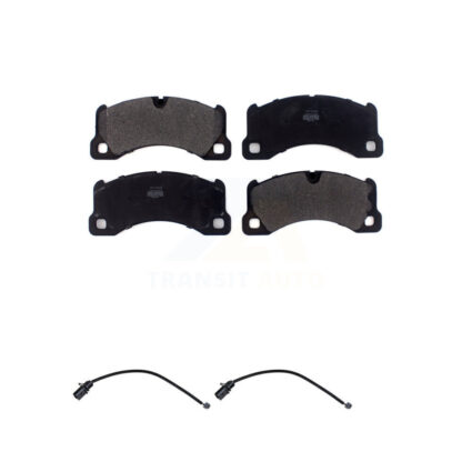 Front Semi-Metallic Disc Brake Pads And Wear Sensors Kit For 2017 Porsche Macan 2.0L KPW-100841