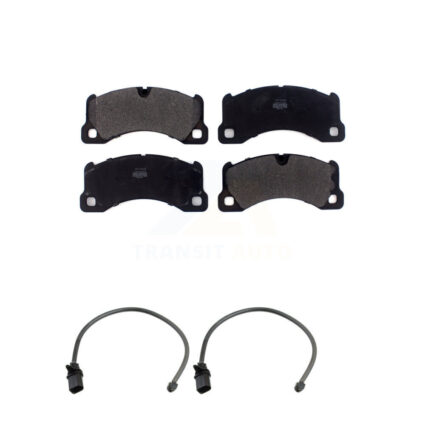 Front Semi-Metallic Disc Brake Pads And Wear Sensors Kit For Porsche Macan KPW-100844