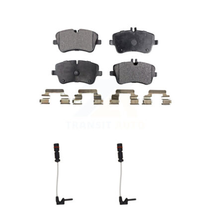 Front Semi-Metallic Brake Pad Wear Sensor Kit For 03 Mercedes-Benz CLK320 Coupe with 3.2L KPW-100846