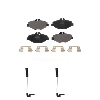 Front Semi-Metallic Brake Pad Wear Sensor Kit For 2003 Mercedes-Benz E320 Sedan with 3.2L KPW-100847