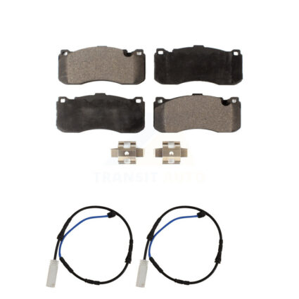 Front Semi-Metallic Disc Brake Pads And Wear Sensors Kit For BMW 135i 135is 3.0L KPW-100848