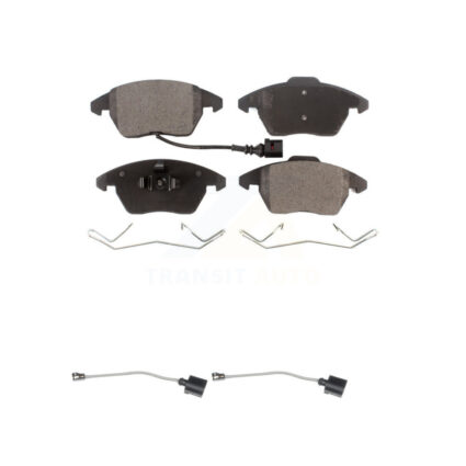 Front Semi-Metallic Brake Pad & Extra Wear Sensor Kit For Audi A3 Quattro Volkswagen Golf KPW-100852