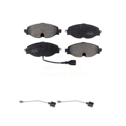 Front Semi-Metallic Brake Pads Extra Wear Sensor Kit For Volkswagen Golf Jetta SportWagen KPW-100853