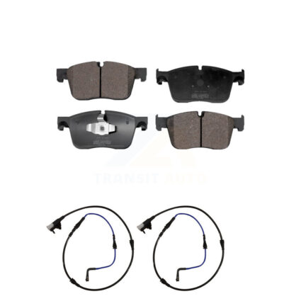 Front Semi-Metallic Disc Brake Pads And Wear Sensors Kit For Jaguar XE XF KPW-100858