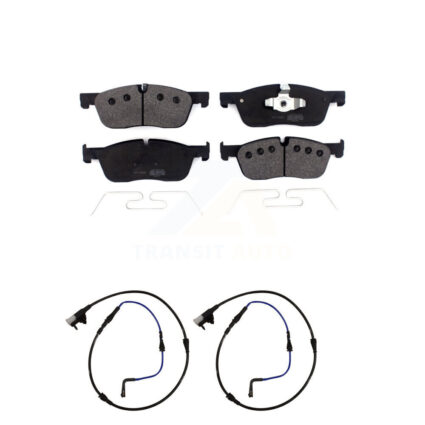 Front Semi-Metallic Disc Brake Pads And Wear Sensors Kit For Jaguar XE XF KPW-100859