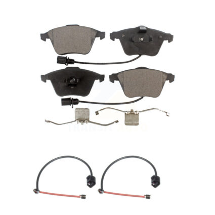 Front Semi-Metallic Brake Pads & Extra Wear Sensor Kit For 2012-2013 Audi TT Quattro 2.0L KPW-100864