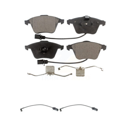 Front Semi-Metallic Disc Brake Pads And Extra Wear Sensor Kit For 2008 Audi A4 Quattro S4 KPW-100869