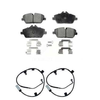 Front Semi-Metallic Disc Brake Pads And Wear Sensors Kit For Mini Cooper KPW-100878