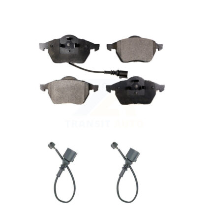 Front Semi-Metallic Disc Brake Pads And Extra Wear Sensors Kit For Audi TT Quattro KPW-100880