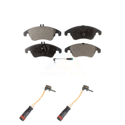 Front Semi-Metallic Brake Pad Extra Wear Sensor Kit For Mercedes-Benz C300 E350 C350 E550 KPW-100892
