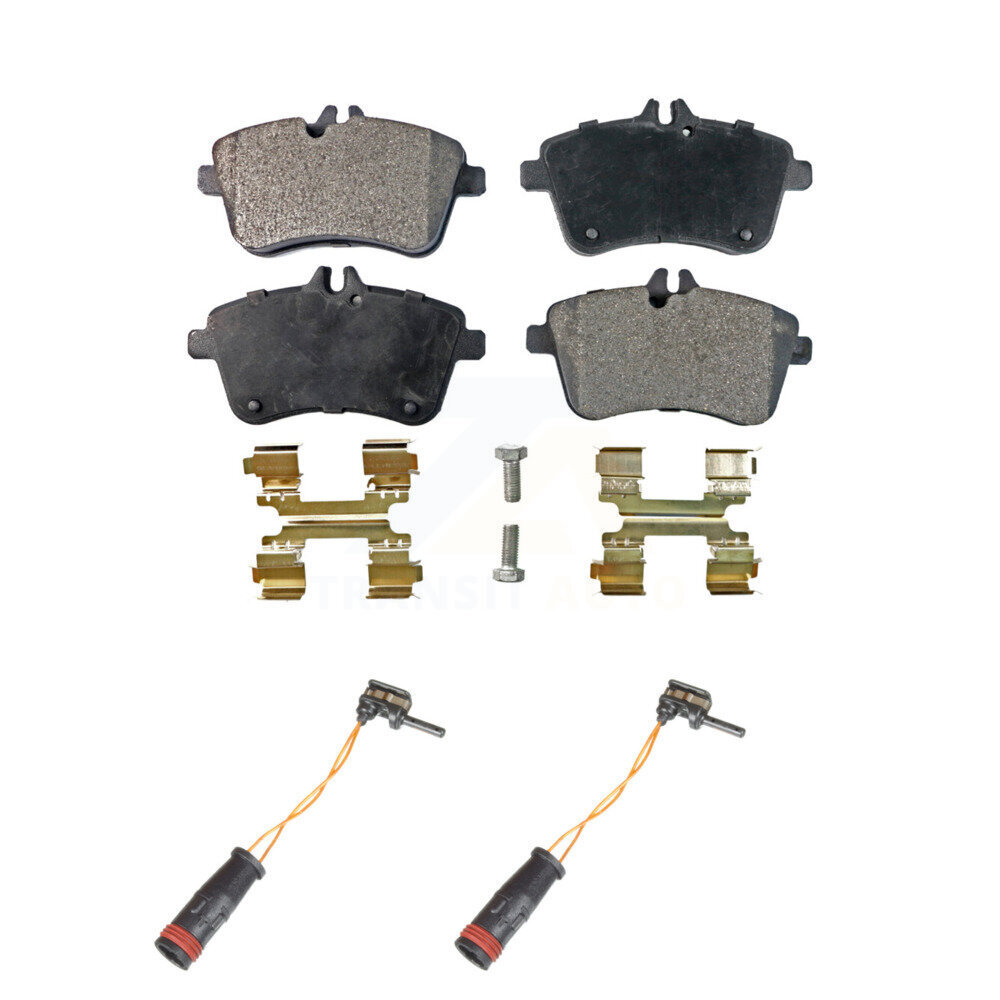 Front Semi-Metallic Disc Brake Pads Wear Sensor Kit For 2006-2011 Mercedes-Benz B200 2.0L KPW-100894
