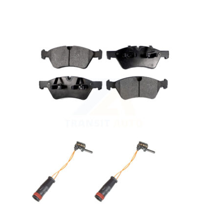 Front Semi-Metallic Disc Brake Pads And Wear Sensors Kit For Mercedes-Benz E350 AWD KPW-100898