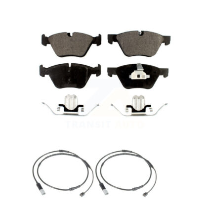 Front Semi-Metallic Disc Brake Pads And Wear Sensors Kit For BMW 528i KPW-100910