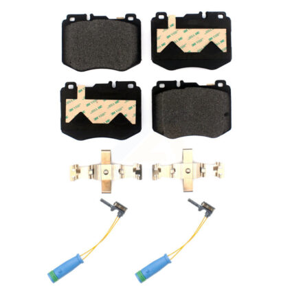 Front Semi-Metallic Brake Pad And Wear Sensor Kit For Mercedes-Benz C300 GLC300 C400 E300 KPW-100936