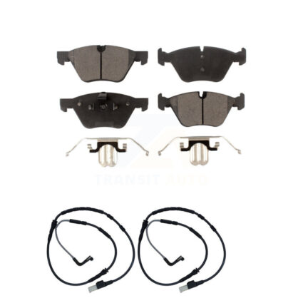 Front Semi-Metallic Disc Brake Pads And Wear Sensors Kit For BMW Z4 KPW-100939