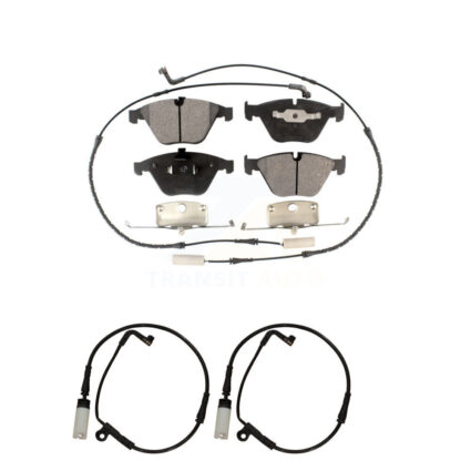 Front Semi-Metallic Brake Pads & Extra Wear Sensor Kit For BMW 530i 528i xDrive 525i 535i KPW-100945