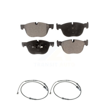 Front Semi-Metallic Disc Brake Pads And Wear Sensors Kit For 2017 BMW X4 M40i KPW-100952