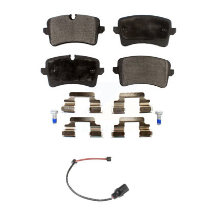 Rear Semi-Metallic Disc Brake Pads And Wear Sensors Kit For Porsche Macan Audi A6 KPW-100971