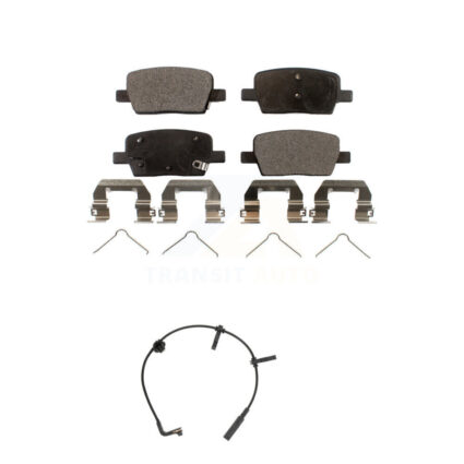 Rear Semi-Metallic Disc Brake Pads And Wear Sensors Kit For Cadillac CT6 KPW-101026