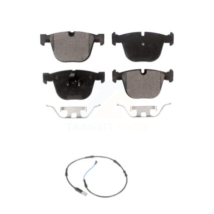 Rear Semi-Metallic Disc Brake Pads And Wear Sensors Kit For 2009-2010 BMW 535i 3.0L KPW-101032