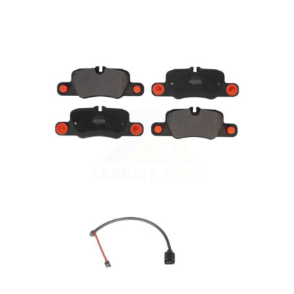 Rear Semi-Metallic Brake Pads Wear Sensor Kit For 19 Porsche 911 3.0L With Cast Iron Disc KPW-101046