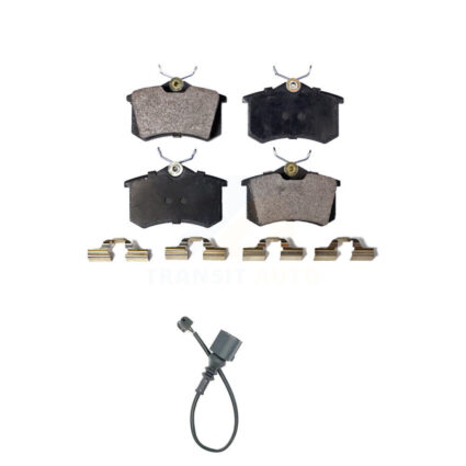 Rear Semi-Metallic Disc Brake Pads And Wear Sensors Kit For 2003-2006 Audi TT 1.8L KPW-101047