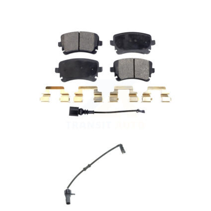 Rear Semi-Metallic Brake Pad And Extra Wear Sensor Kit For 2010 Audi A8 Quattro 6.0L/4.2L KPW-101079