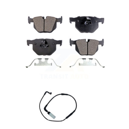 Rear Semi-Metallic Brake Pad And Wear Sensor Kit For BMW 530i 530xi 528i xDrive 525i 535i KPW-101088