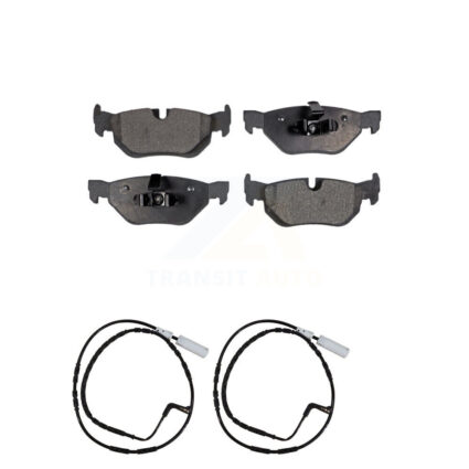 Rear Semi-Metallic Brake Pad And Wear Sensor Kit For BMW 323i 328i 128i xDrive 328xi 325i KPW-101128