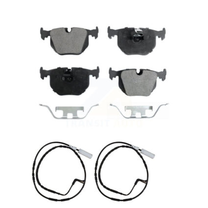 Rear Semi-Metallic Disc Brake Pads And Wear Sensors Kit For 2005 BMW 330xi 3.0L KPW-101132