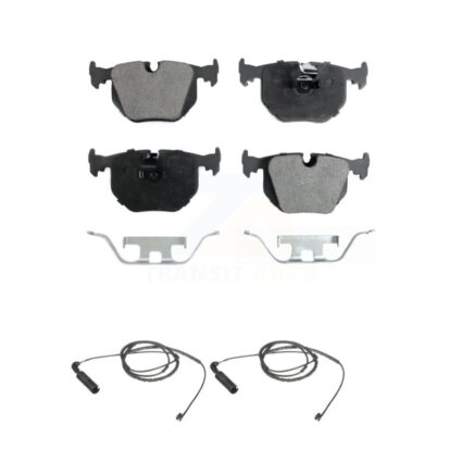 Rear Semi-Metallic Disc Brake Pads And Wear Sensors Kit For BMW 330Ci 330i 330xi 3.0L KPW-101141