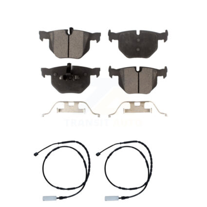 Rear Semi-Metallic Disc Brake Pads And Wear Sensors Kit For BMW 335i 335is 335d KPW-101143