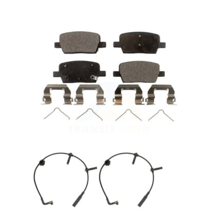 Rear Semi-Metallic Disc Brake Pads And Wear Sensors Kit For Cadillac CT6 KPW-101162